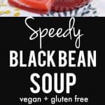 easy vegan black bean soup recipe