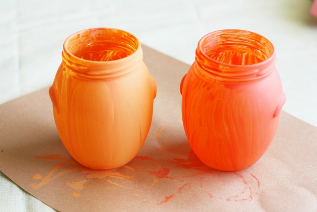 Painted jars