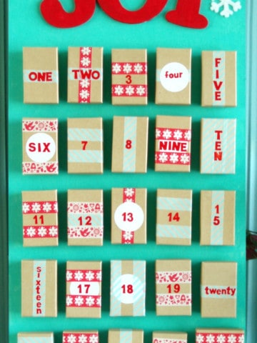 DIY Box Advent Calendar easy and fun to make!