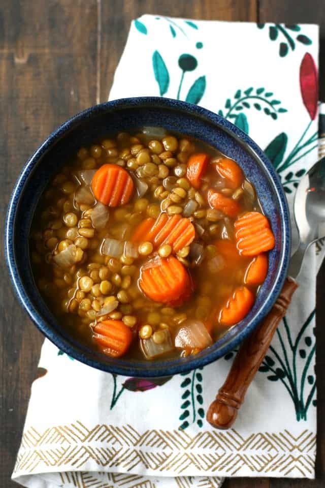 The best lentil soup - this recipe is easy, delicious, and healthy!