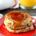 Vegan and gluten free pancakes are a perfect weekend breakfast!