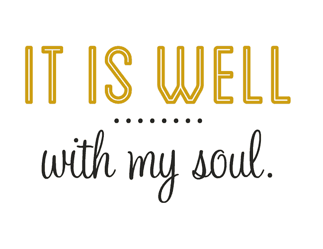 Faithful Friday Printable: It Is Well. - The Pretty Bee