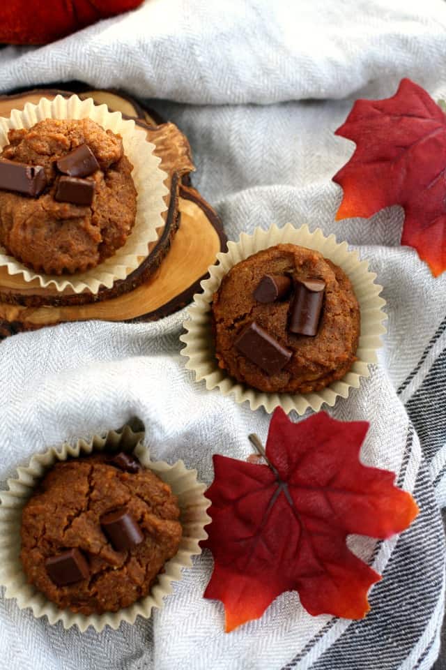 The best gluten free and vegan chocolate chip pumpkin muffins! My family LOVES these.