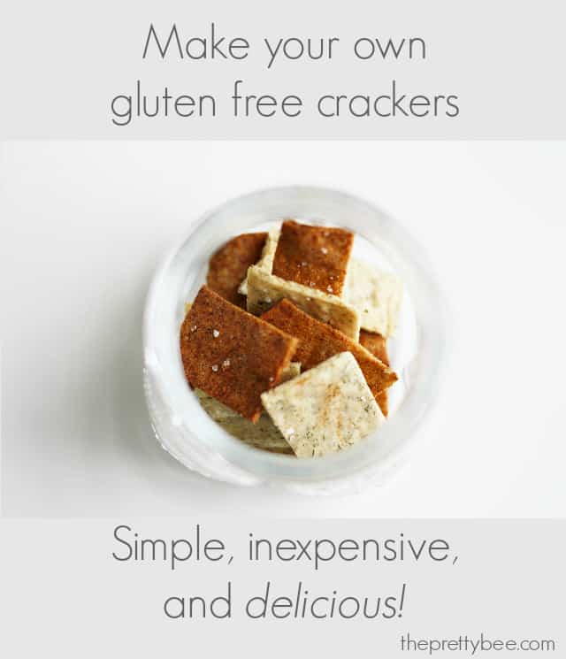 Make your own gluten free and dairy free crackers 