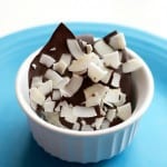 You just need a bar of chocolate and some coconut flakes to make this decadent bark!