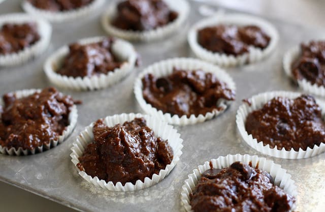 vegan chocolate muffin batter
