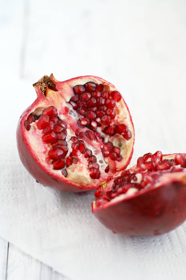 opened pomegranate