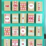 homemade advent calendar with boxes