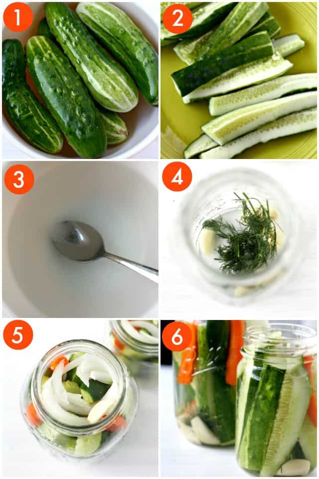 how to make refrigerator dill pickles