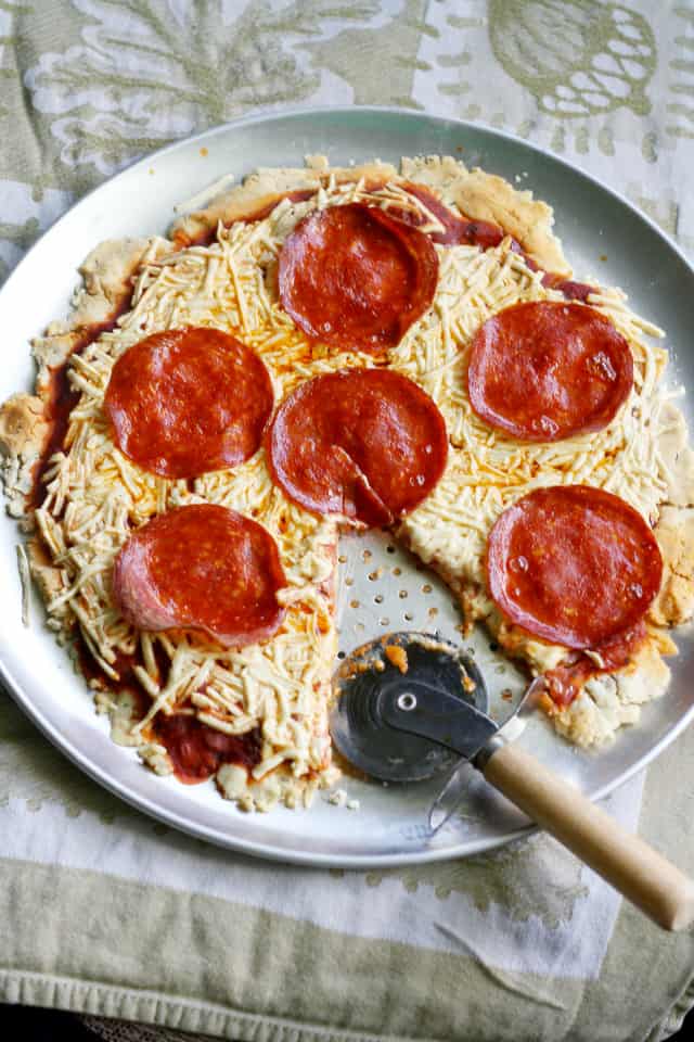 dairy and gluten free pepperoni pizza