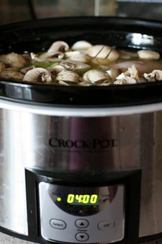 Slow Cooker Chicken Wild Rice Soup. - The Pretty Bee