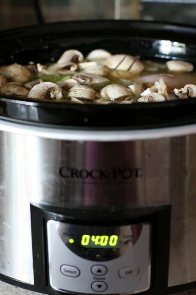 chicken rice soup in slow cooker