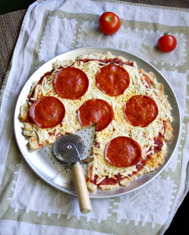 Pepperoni Pizza - Gluten Free, Dairy Free and Egg Free.