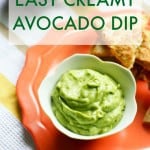 This creamy avocado dip is easy to make and is so delicious! A healthy dip that's very tasty.