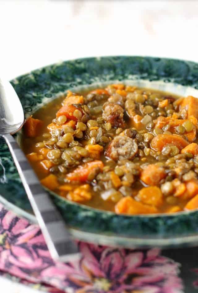 sausage lentil soup recipe