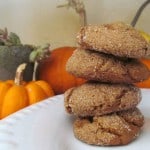 gluten free pumpkin molasses cookies