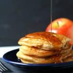 vegan apple cinnamon pancakes