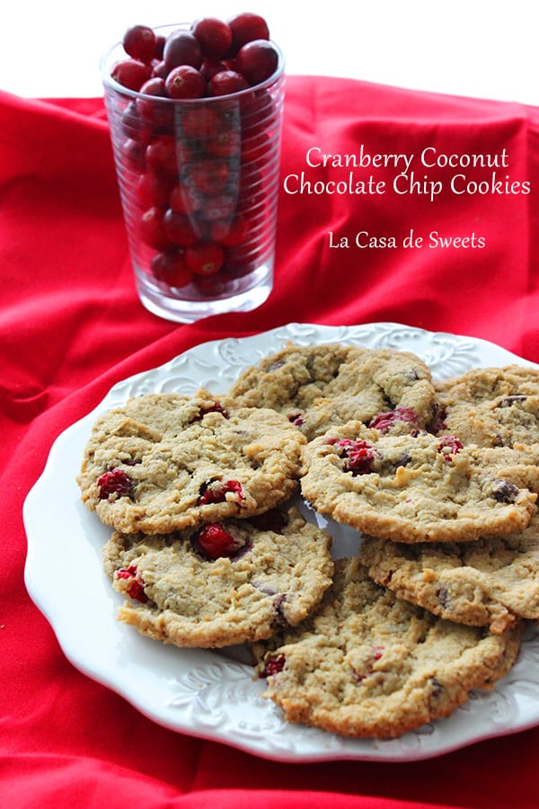 cranberry coconut cookies