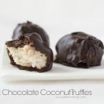dark chocolate coconut truffles GF