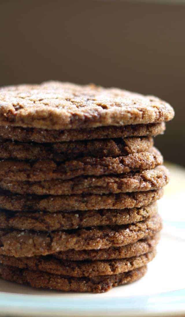 vegan molasses cookies