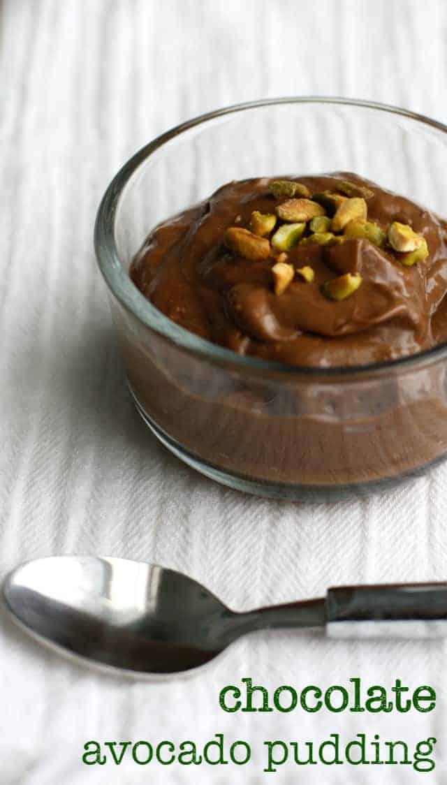 vegan paleo chocolate avocado pudding