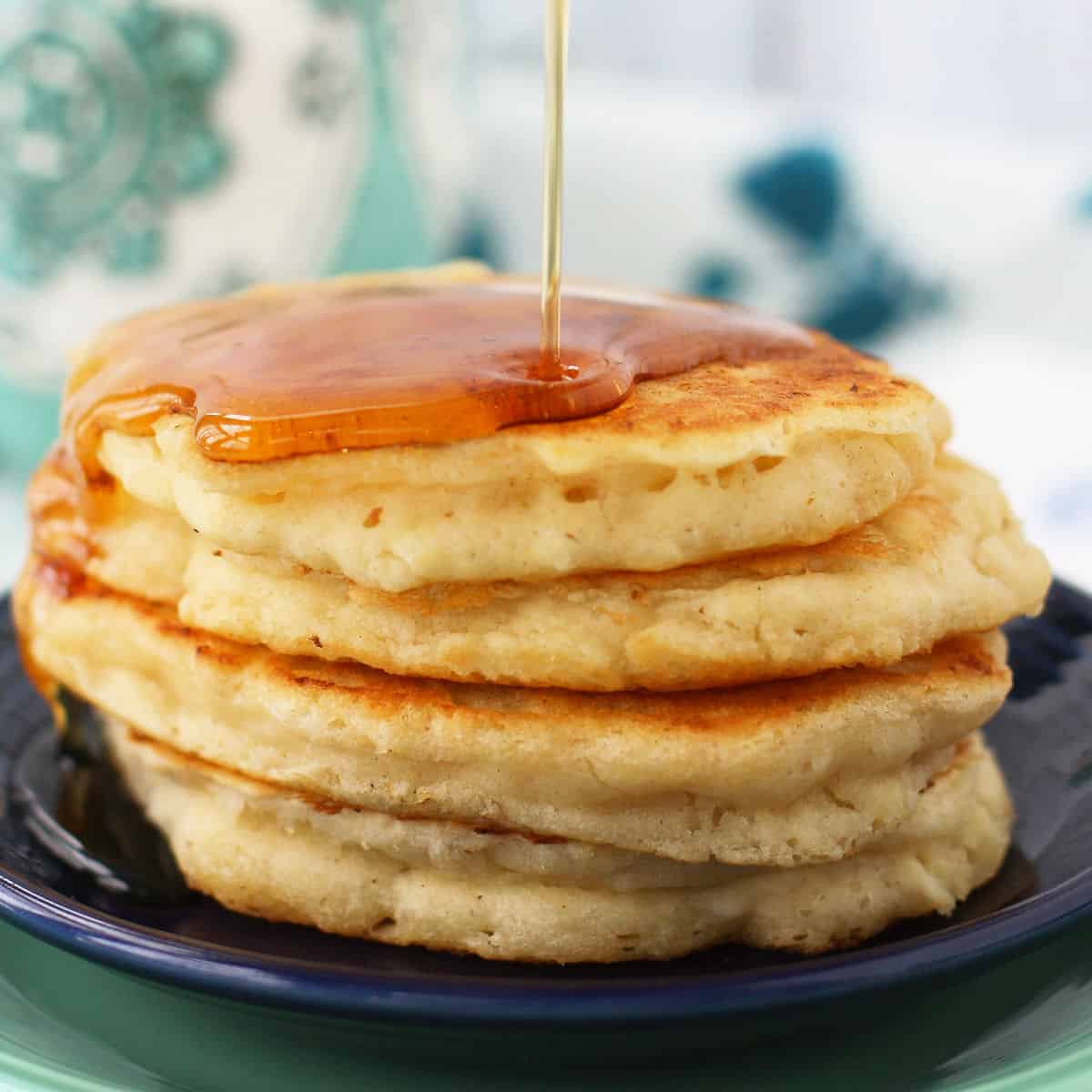 Learn to Make Fluffy Vegan Pancakes the Easy Way - The Pretty Bee