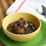 Black lentil soup recipe - gluten free and vegan.
