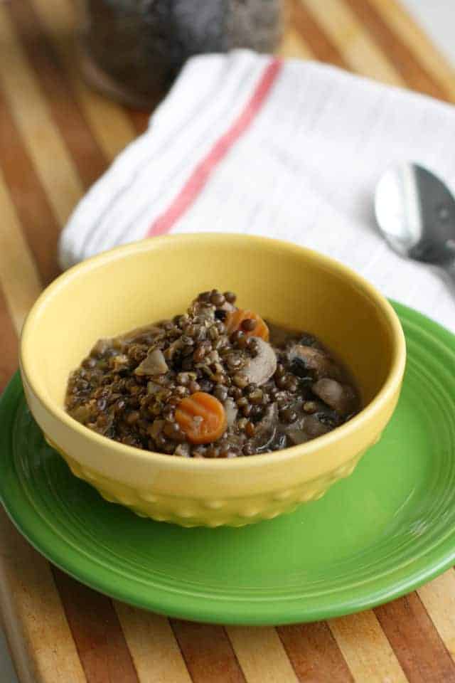 Black lentil soup recipe - gluten free and vegan.