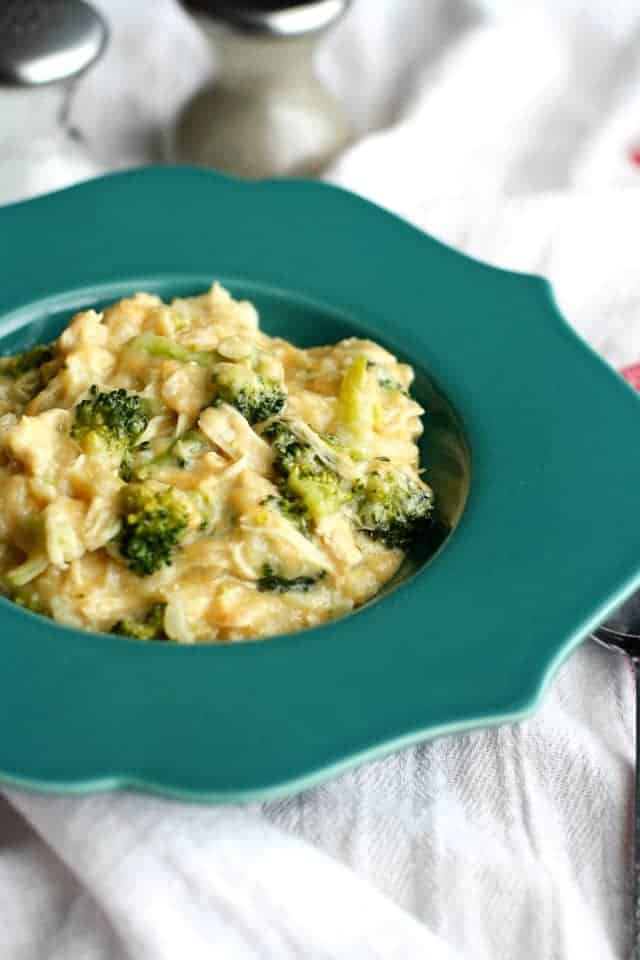 Cheesy broccoli chicken rice 