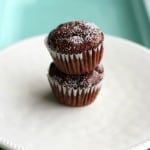 A vegan recipe for mini chocolate muffins made with coconut milk.