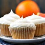 fluffy vegan orange cupcakes