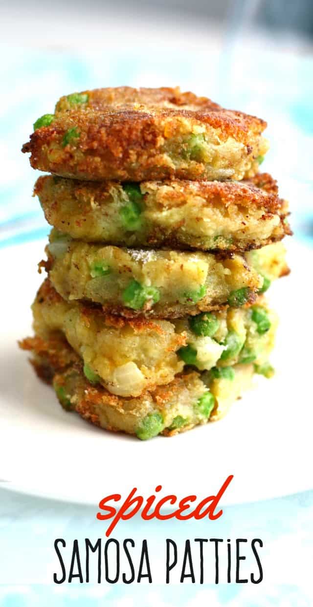 Deliciously addictive spiced samosa patties! Make these savory patties and enjoy with a salad for a quick dinner! #glutenfree #vegan From theprettybee.com
