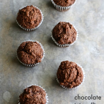 Make these chocolate mini muffins with just six ingredients! Paleo AND vegan!