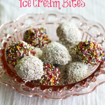Make these easy ice cream bites in just minutes - a quick and easy summer dessert!