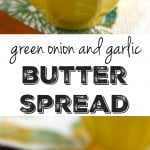 A flavored butter spread made with green onions and garlic. Easy to make!