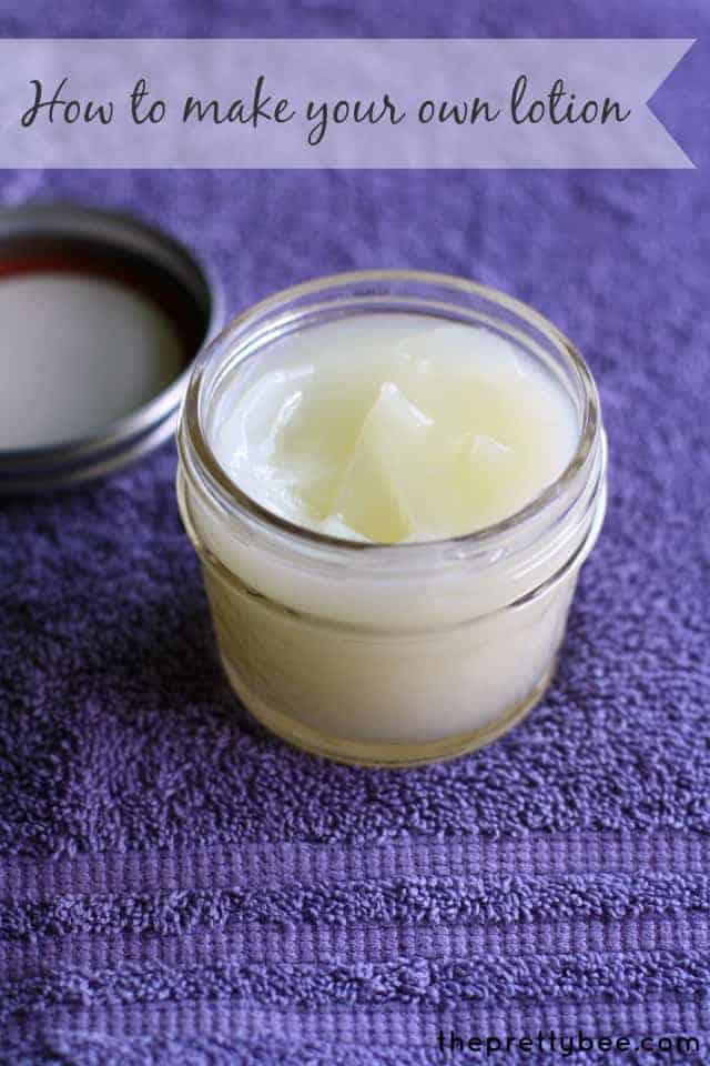 You might be surprised how easy it is to make your own lotion! All natural ingredients and simple instructions.