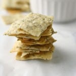 Poppy seed cracker recipe - vegan and gluten free and so easy to make!