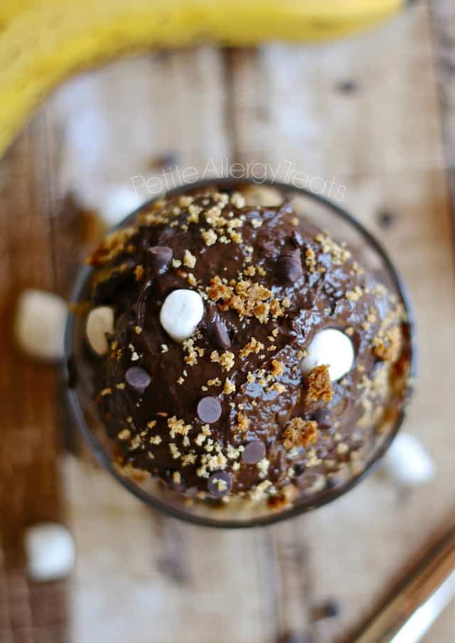 smores ice cream in a cup