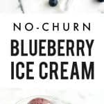 Easy, delicious blueberry ice cream recipe. Light and refreshing for summer!