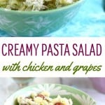 Dill chicken grape pasta salad recipe