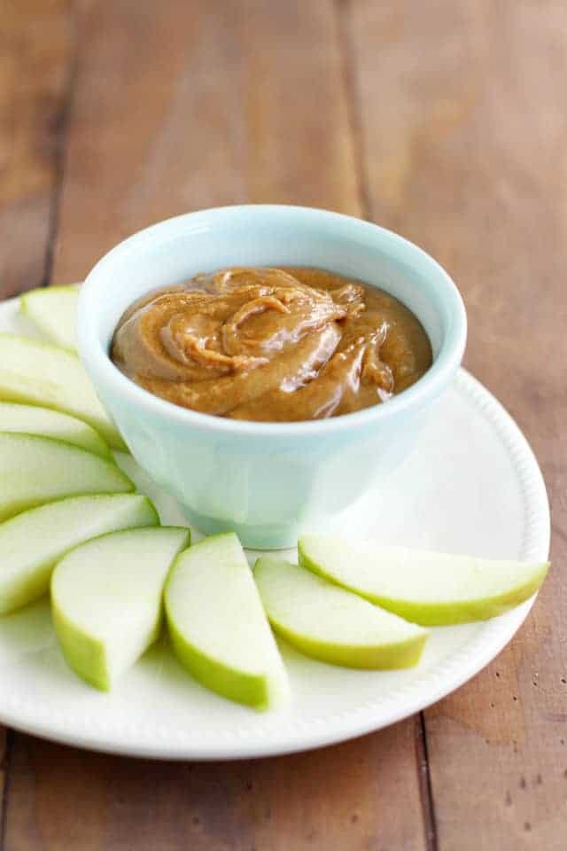Easy almond apple dip recipe. Everyone loves this tasty dip - it's great for a snack or dessert!