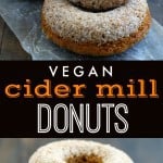 The BEST baked vegan cider mill donuts! There's nothing better than a freshly made donut on a weekend morning! These are so easy and delicious. #vegan
