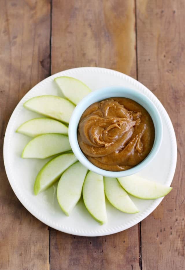 Easy almond apple dip recipe. Everyone loves this tasty dip - it's great for a snack or dessert!