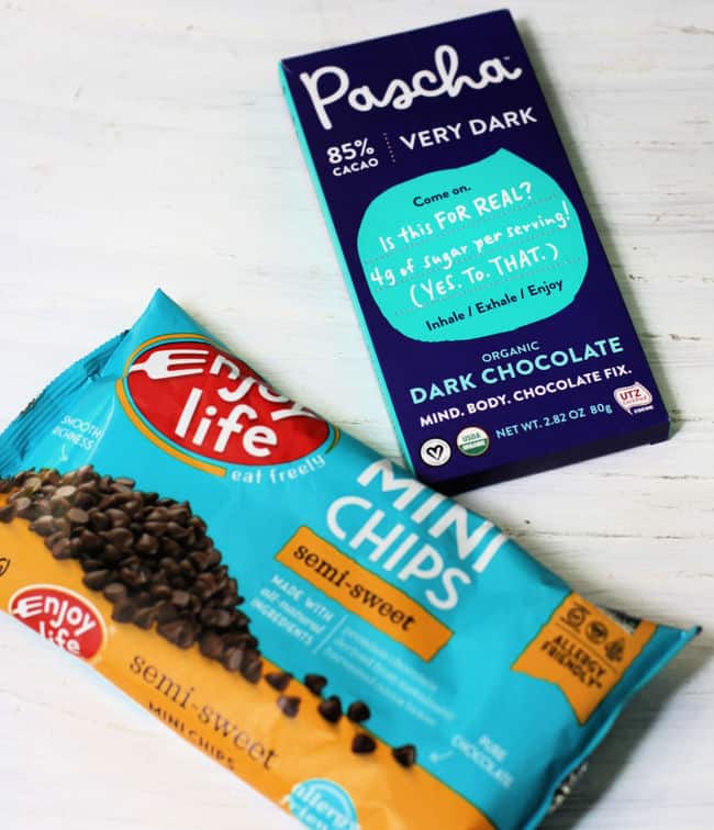 allergy friendly chocolate chips and bar