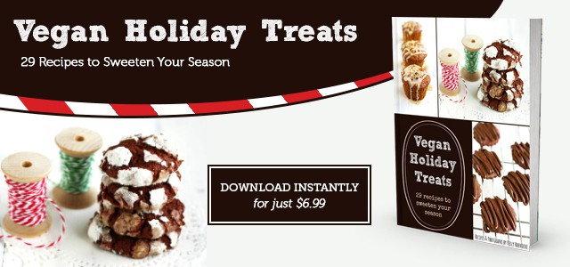 Vegan Holiday Treats is a holiday ebook from The Pretty Bee.