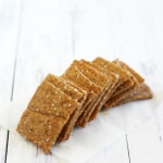 These crackers are delicious and easy to make! The cashew flour gives these crackers a nice, nutty flavor!
