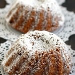 Delicious individual desserts that are packed with spicy gingerbread flavor! These are a special treat that is just right for the holiday season! Vegan recipe.