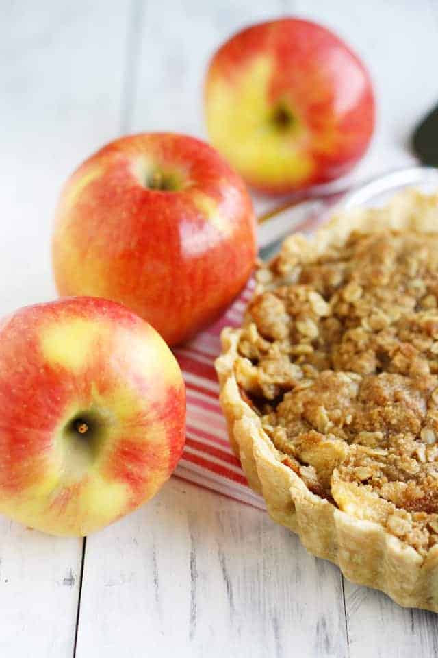 Ambrosia Apple Crumble Tart.
