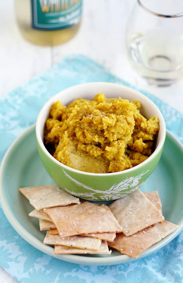 Simple and tasty curried red lentil dip recipe. 