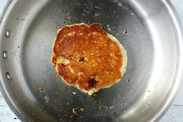 perfectly cooked vegan pancake